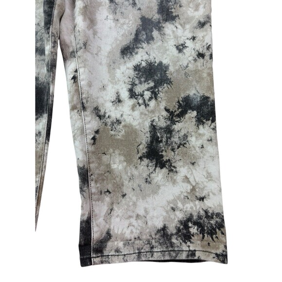 LOGO Lori Goldstein Cream & Gray Denim Tie-Dye Boyfriend Jeans Women's 24WP - Picture 16 of 16